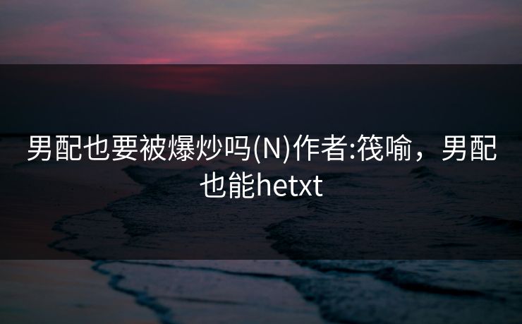 男配也要被爆炒吗(N)作者:筏喻，男配也能hetxt