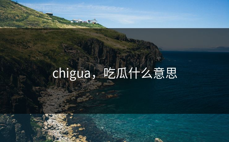 chigua，吃瓜什么意思